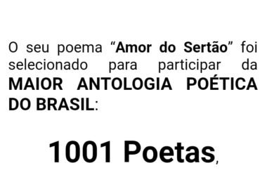 Wanda Rop selecionada no Concurso 1001 POETAS: maior Antologia do Brasil