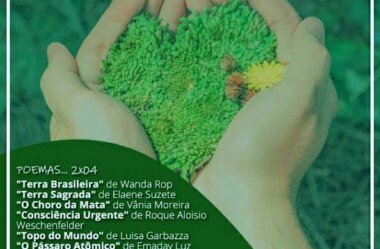 22/04 Dia do Planeta Terra<br>Wanda Rop faz parte da lindíssima Antologia “Poemas da Terra”.