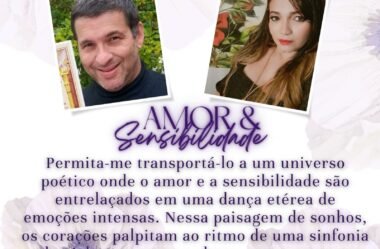 LANÇAMENTO DO LIVRO “AMOR & SENSIBILIDADE”, EM BREVE, AUTORES ALE ABDO & WANDA ROP ⚘