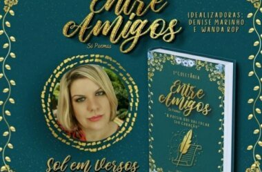 POETISA CONTEMPORÂNEA “SOL EM VERSOS” RECEBEU O LIVRO DA COLETÂNEA ENTRE AMIGOS-SÓ POEMAS
