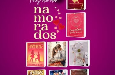 Dia dos namorados com os livros de Wanda Rop. Amor e paixão em versos.