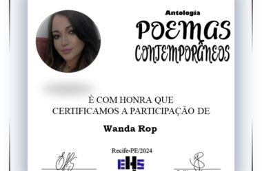 Certificado de Participação na Antologia “Poemas Contemporâneos” – Editora EHS.