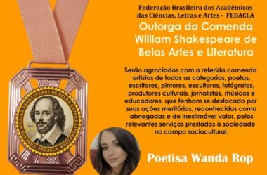 Comenda William Shakespeare de Belas Artes e Literatura🎖️ FEBACLA