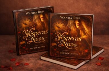 Ele chegou🎉🎊 Livro “Vésperas Nuas”  – Wanda Rop🌹🥂Uma imersão na ontologia da espera e no desnudamento metafísico da alma.💙💫