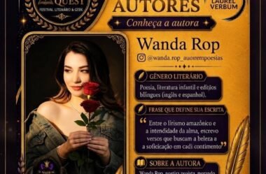 Wanda Rop 🌹 agraciada com as distinções da Liber Quest e do Prêmio Laurel Verbum. 🏆